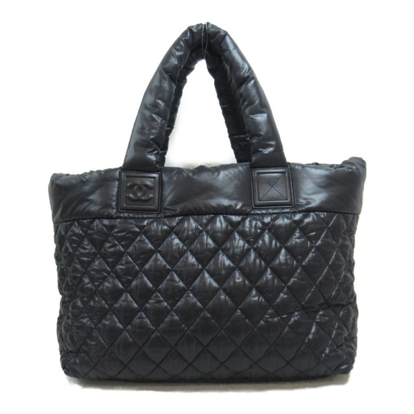Chanel Bag Black Tote Tote Nylon Coco Cocoon MM - Picture 1 of 9